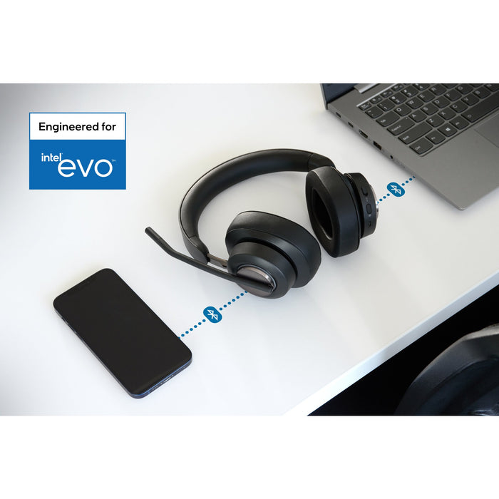 Kensington H3000 Bluetooth Over-Ear Headset, Wireless, Headset