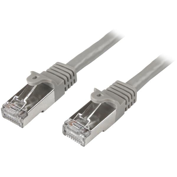 StarTech.com Cat6 Patch Cable - Shielded (SFTP) - 5m, Gray, 5 m, Cat6, SF/UTP (S-FTP), RJ-45, RJ-45, Grey
