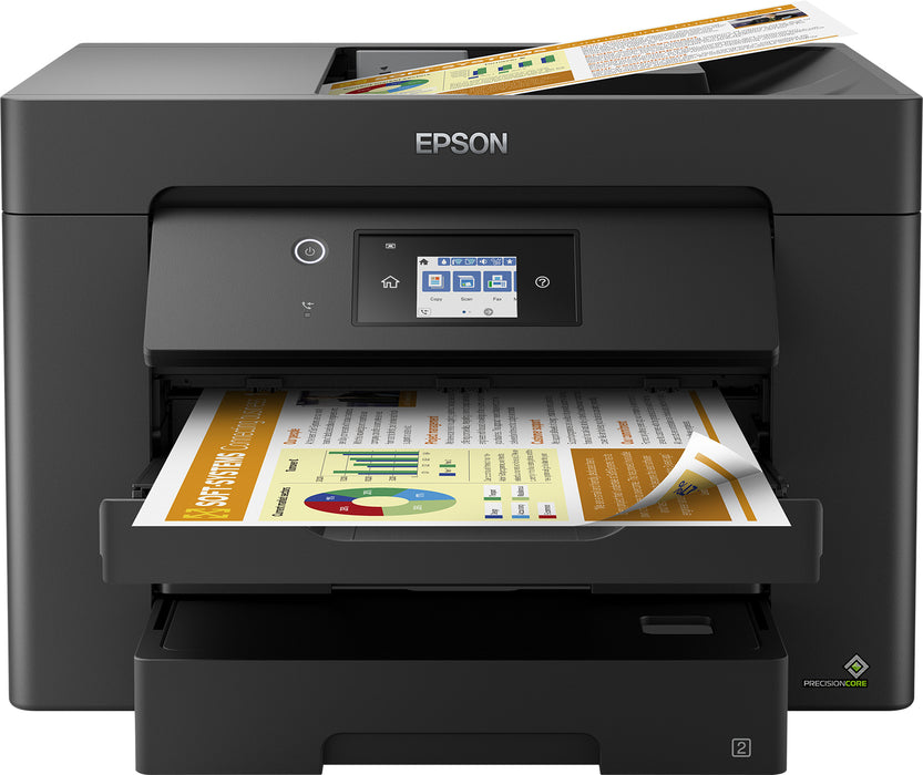 Epson WorkForce WF-7830DTWF, Inkjet, Colour printing, 4800 x 2400 DPI, A3, Direct printing, Black