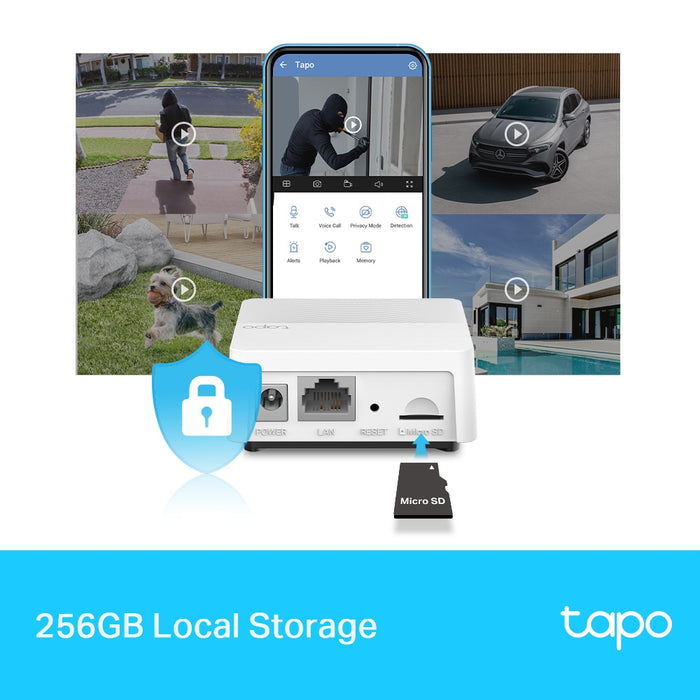 TP-Link Tapo Smart Hub, White, 0 - 40 °C, 10 - 90%, CE, FCC, RoHS, RCM, Wired & Wireless, 802.11b, 802.11g, Wi-Fi 4 (802.11n)