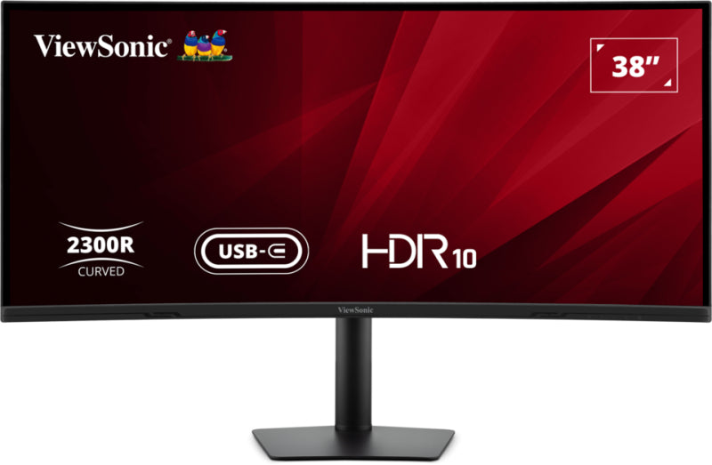 Viewsonic VA3820C, 96.5 cm (38"), 3840 x 1600 pixels, Wide Quad HD+, LED, 4.785 ms, Black