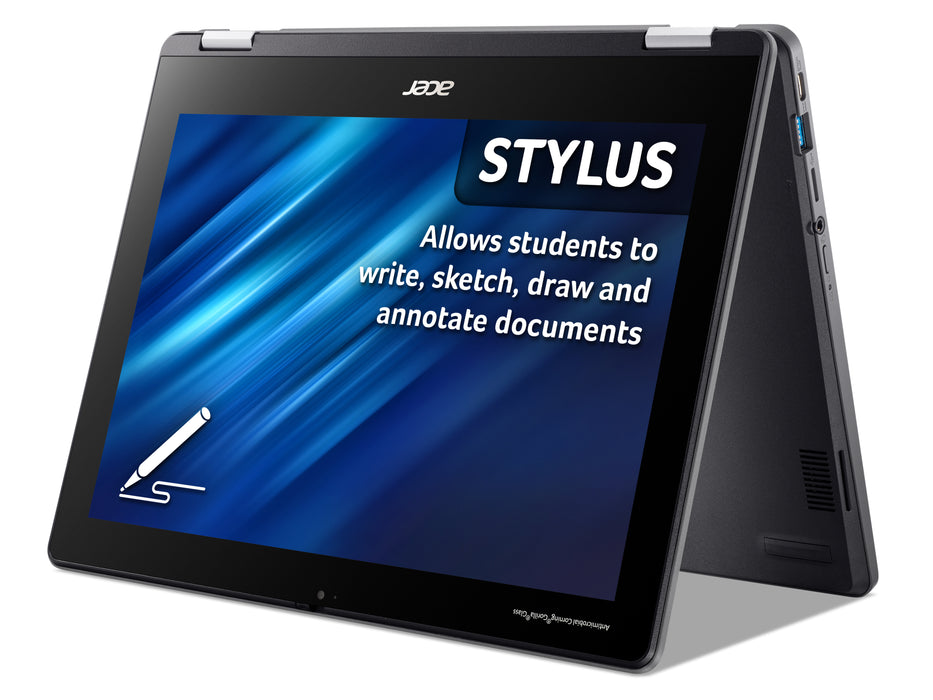 Acer Chromebook Spin 512 R856TN 12" HD+ Touchscreen N100 8GB 64GB, Intel® N, 30.5 cm (12"), 1366 x 912 pixels, 8 GB, 64 GB, ChromeOS