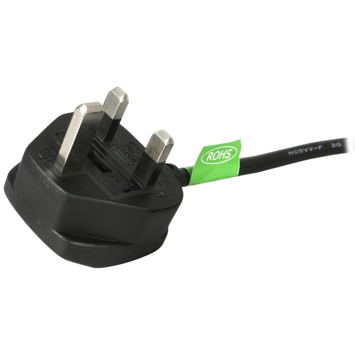 StarTech.com 3ft (1m) UK Computer Power Cable, BS 1363 to C13, 18AWG, 10A 250V, Replacement AC Power Cord, Kettle Lead / UK Power Cord, PC Power Supply Cable, TV Power Cable, 1 m, BS 1363, C13 coupler, SVT, 250 V, 10 A