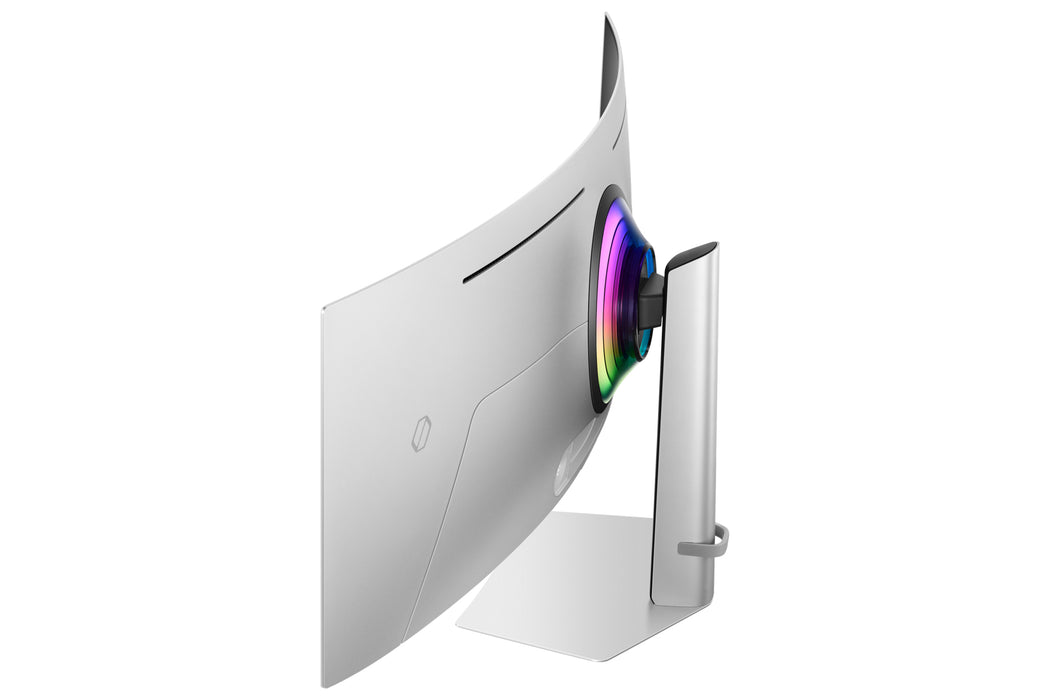Samsung 49" Odyssey OLED G93SD DQHD, 240Hz Gaming Monitor, 124.5 cm (49"), 5120 x 1440 pixels, Dual QHD, OLED, 0.03 ms, Silver