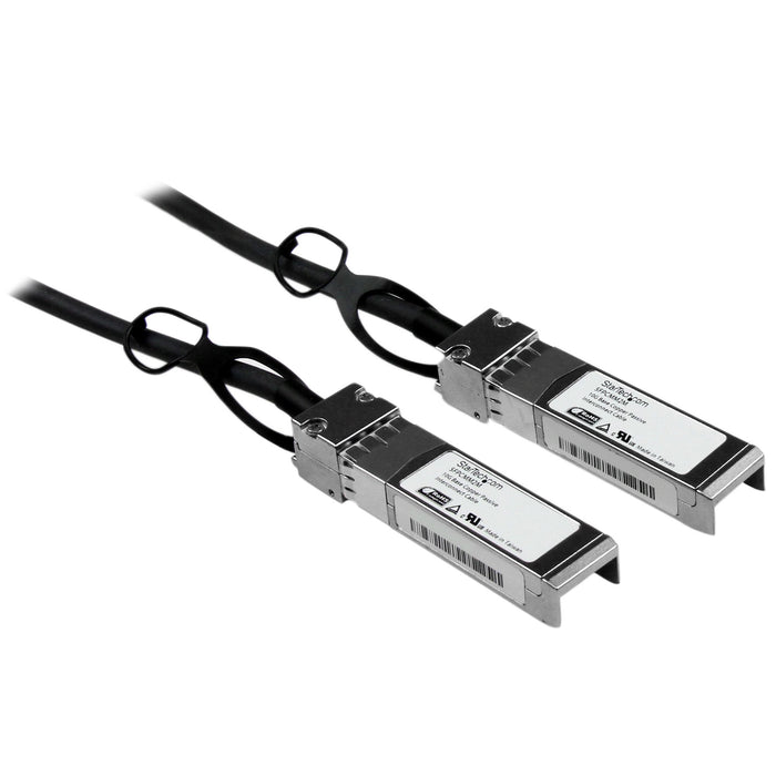 StarTech.com Cisco SFP-H10GB-CU2M Compatible 2m 10G SFP+ to SFP+ Direct Attach Cable Twinax - 10GbE SFP+ Copper DAC 10 Gbps Low Power Passive Mini GBIC/Transceiver Module DAC Firepower ASR920 ASR9000, 2 m, SFP+, SFP+