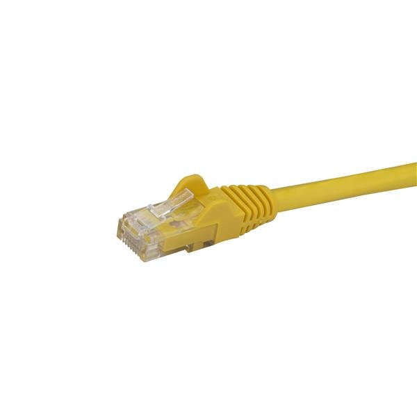 StarTech.com 2m CAT6 Ethernet Cable - Yellow CAT 6 Gigabit Ethernet Wire -250MHz 100W PoE RJ45 UTP Network/Patch Cord Snagless w/Strain Relief Individually Tested, 2 m, Cat6, U/UTP (UTP), RJ-45, RJ-45, Yellow