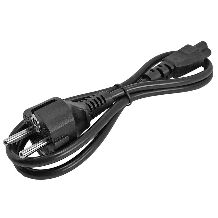 StarTech.com 1m (3ft) Laptop Power Cord, EU Schuko to C5, 2.5A 250V, 18AWG, Notebook / Laptop Replacement AC Cord, Power Brick Cord, Laptop Charger Cable, Clover Leaf/Mickey Mouse Power Cord, 1 m, CEE7/7, C5 coupler, 250 V, 2.5 A