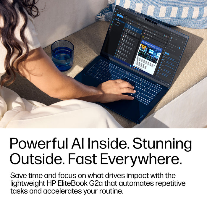 HP EliteBook X G2a 14 inch Notebook Next Gen AI PC Wolf Pro Security Edition, AMD Ryzen AI 7 PRO, 35.6 cm (14"), 2880 x 1800 pixels, 32 GB, 512 GB, Windows 11 Pro