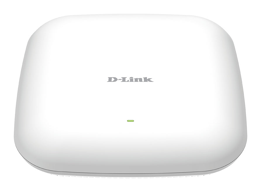 D-Link AX1800 Wi-Fi 6 Dual-Band PoE Access Point, 2.4 GHz, 5 GHz, 1800 Mbit/s, 64-bit WEP, 128-bit WEP, SSID, SSL/TLS, WPA, WPA2, WPA3, 10,100,1000 Mbit/s