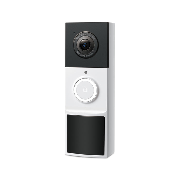 TP-Link Tapo Video Doorbell Camera, Black, White, IP65, 150°, IR, Wall, Tapo Care Cloud Storage Services