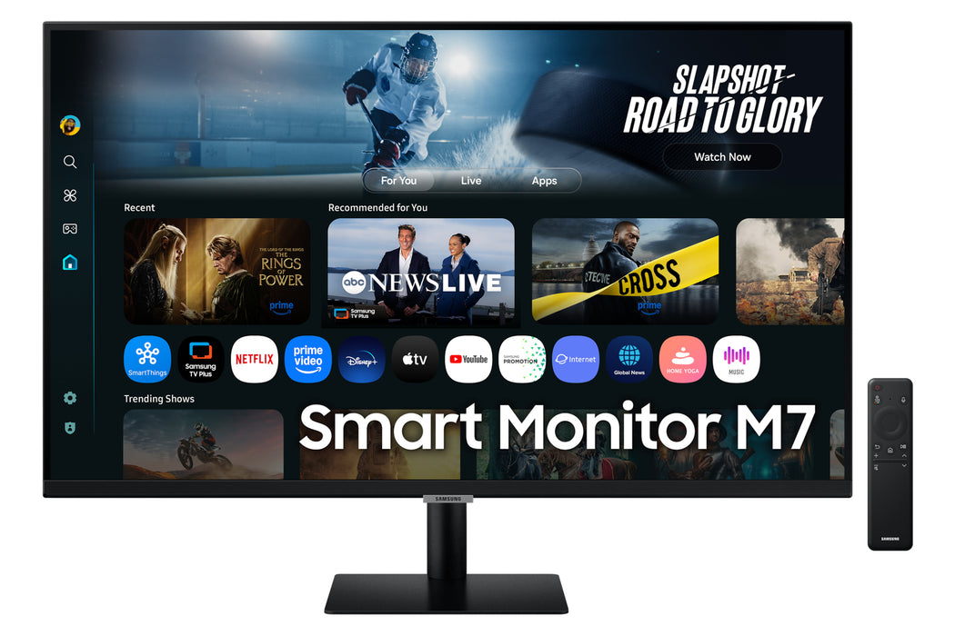 Samsung 32" Smart Monitor M70F UHD, 81.3 cm (32"), 3840 x 2160 pixels, 4K Ultra HD, LED, 4 ms, Black