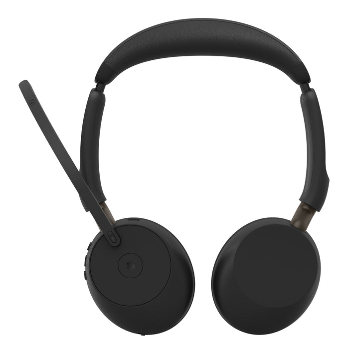 Jabra Evolve3 65 MS - USB-C with Dongle - Stereo, Wireless, Office/Call center, 20 - 20000 Hz, 131 g, Headset, Black