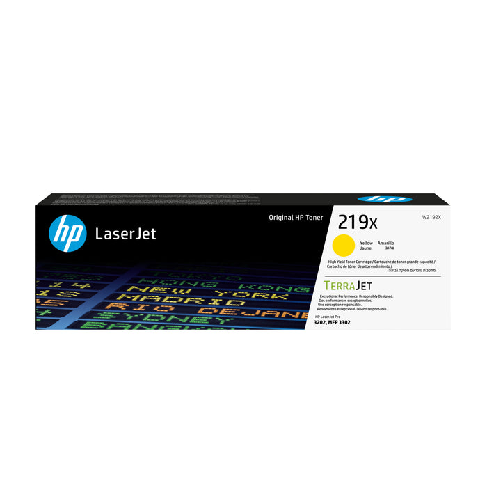 HP 219X High Yield Yellow Original LaserJet Toner Cartridge, 2500 pages, 0 pages, Yellow, 1 pc(s)