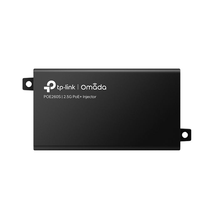 TP-Link Omada 2.5G PoE+ Injector Adapter, 2.5 Gigabit Ethernet, Fast Ethernet, Gigabit Ethernet, 10,100,1000,2500 Mbit/s, IEEE 802.3ab, IEEE 802.3af, IEEE 802.3at, IEEE 802.3bz, IEEE 802.3i, IEEE 802.3u, Black, 100 m, 30 W