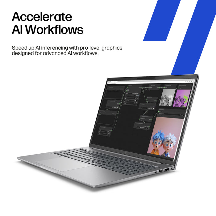 HP ZBook 8 G1ak Wolf Pro Security Edition, AMD Ryzen AI 7 PRO, 2 GHz, 35.6 cm (14"), 1920 x 1200 pixels, 32 GB, 1 TB