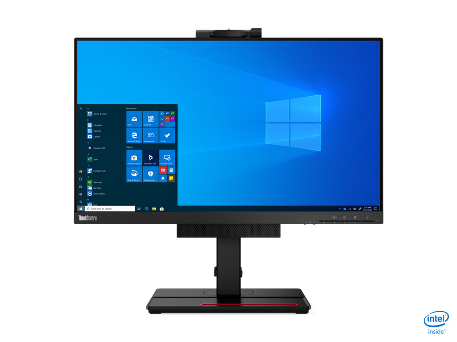 Lenovo ThinkCentre Tiny-In-One, 60.5 cm (23.8"), 1920 x 1080 pixels, Full HD, LED, 6 ms, Black