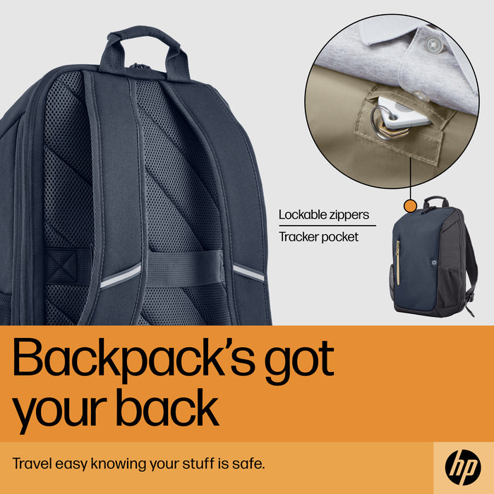 HP Travel 18 Liter 15.6 Blue Night Laptop Backpack, Backpack, 39.6 cm (15.6"), 510 g