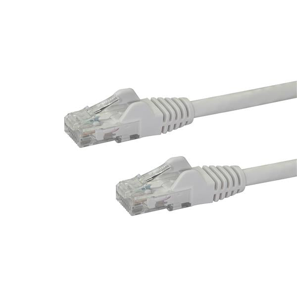 StarTech.com 10m CAT6 Ethernet Cable - White CAT 6 Gigabit Ethernet Wire -250MHz 100W PoE RJ45 UTP Network/Patch Cord Snagless w/Strain Relief Individually Tested, 10 m, Cat6, U/UTP (UTP), RJ-45, RJ-45, White