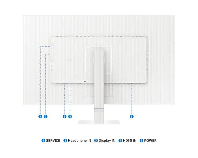 Samsung LS32D701EAU, 81.3 cm (32"), 3840 x 2160 pixels, 4K Ultra HD, LED, 5 ms, White