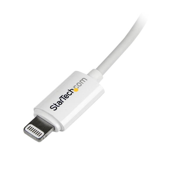 StarTech.com 2 m (6 ft.) USB to Lightning Cable - Long iPhone / iPad / iPod Charger Cable - Lightning to USB Cable - Apple MFi Certified - White, 2 m, Lightning, USB A, Male, Male, White