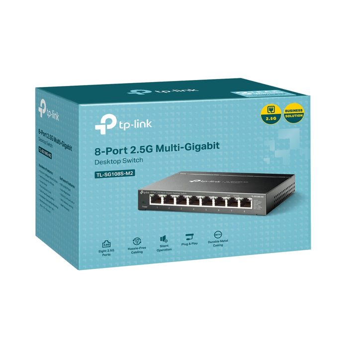 TP-Link TL-SG108S-M2, Unmanaged, L2, 2.5G Ethernet (100/1000/2500), Desktop