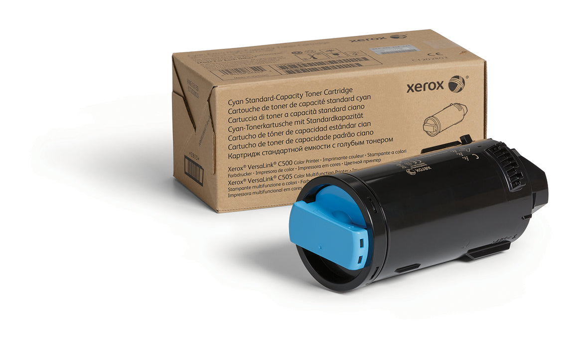 Xerox Genuine ® VersaLink® C500 Color Printer/C505 Color Multifunction Printer Cyan Standard capacity Toner Cartridge (2400 Pages) - 106R03859, 2400 pages, Cyan, 1 pc(s)