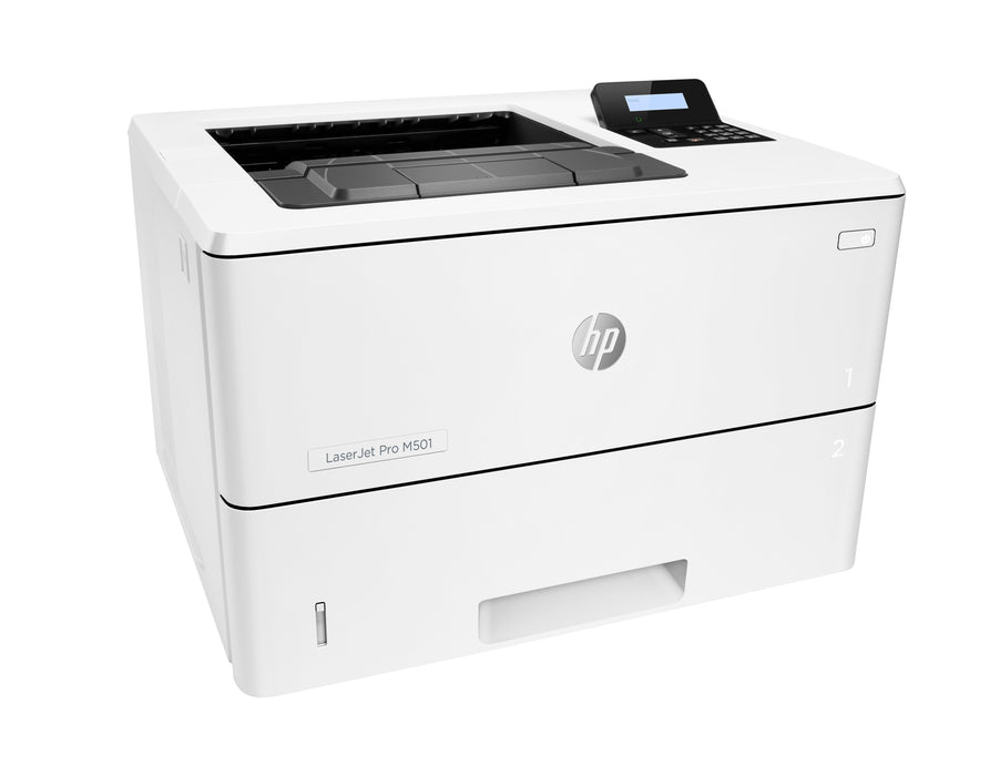 HP LaserJet Pro M501dn Black and white Printer, Ethernet Only; Duplex, Laser, 600 x 600 DPI, A4, 43 ppm, Duplex printing, Network ready