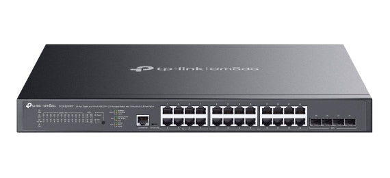 TP-Link Omada SG3428XMPP, Managed, L2+, Gigabit Ethernet (10/100/1000), Power over Ethernet (PoE), Rack mounting, 1U