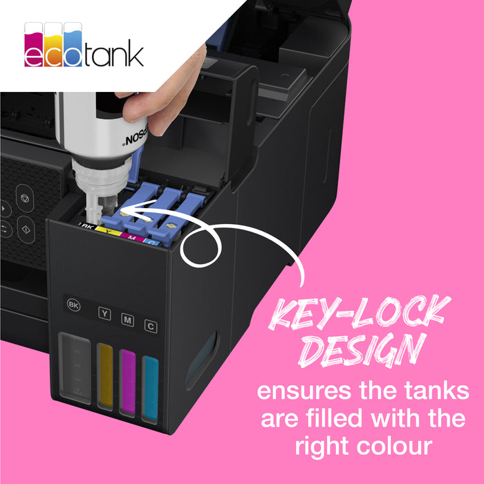 Epson 102 EcoTank 4-colour Multipack, Original, Black, Cyan, Magenta, Yellow, Epson, EcoTank ET-4750 Unlimited EcoTank ET-4750 EcoTank ET-3750 Unlimited EcoTank ET-3750 EcoTank..., 127 ml, 70 ml