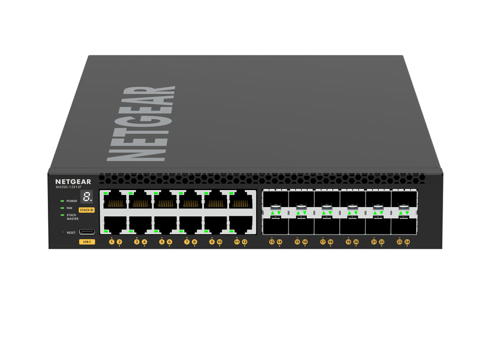 NETGEAR XSM4324, Managed, L3, 10G Ethernet (100/1000/10000), Full duplex, Rack mounting, 1U