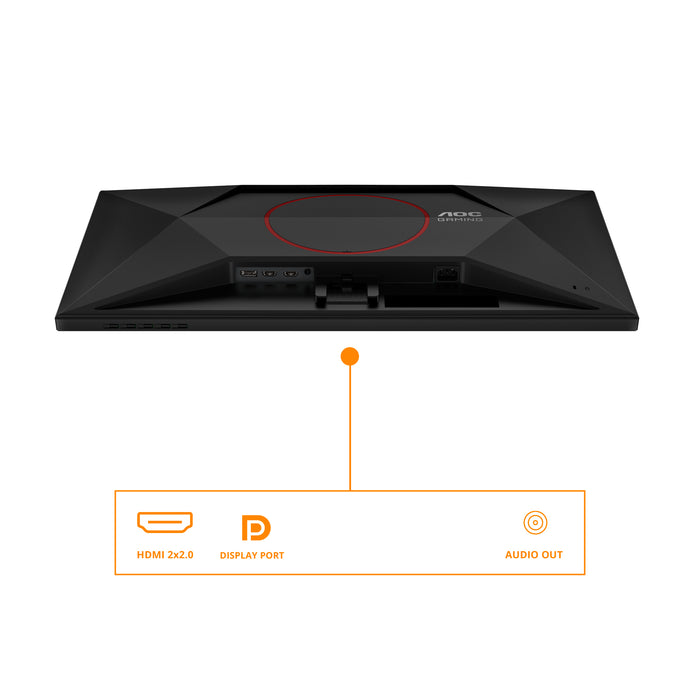 AOC G4 Q27G42XNE, 68.6 cm (27"), 2560 x 1440 pixels, Quad HD, LED, 1 ms, Black, Red