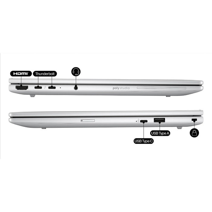 HP EliteBook 8 G1i 14 inch Notebook AI PC Wolf Pro Security Edition, Intel Core Ultra 5, 35.6 cm (14"), 1920 x 1200 pixels, 16 GB, 512 GB, Windows 11 Pro