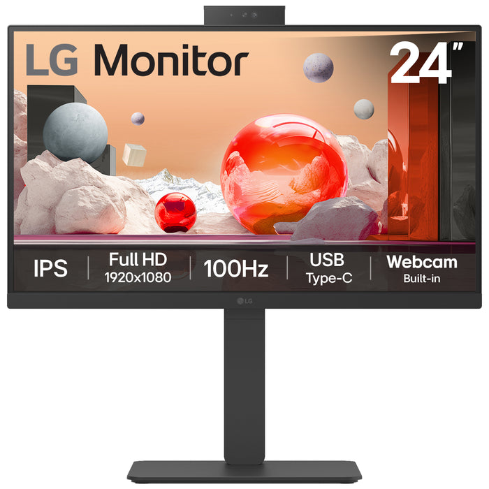 LG 24BA850-B.AEK, 60.5 cm (23.8"), 1920 x 1080 pixels, Full HD, 5 ms, Black