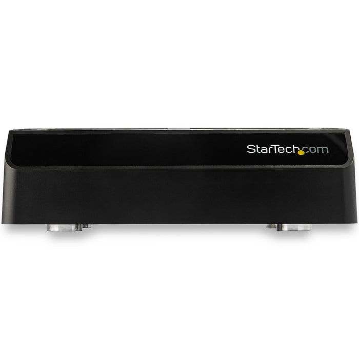 StarTech.com 4-Bay USB to SATA Hard Drive Docking Station, USB 10Gbps, External 2.5/3.5" SSD/HDD Dock, SATA III, Hot-Swap, Top-Loading
