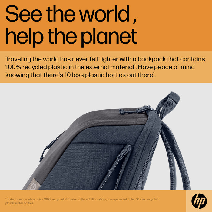 HP Travel 18 Liter 15.6 Iron Grey Laptop Backpack, Backpack, 39.6 cm (15.6"), 510 g