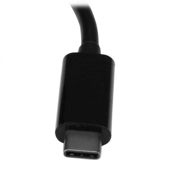 StarTech.com USB-C to Ethernet Adapter with 3-Port USB 3.0 Hub and Power Delivery, Wired, USB, Ethernet, 5000 Mbit/s, Black