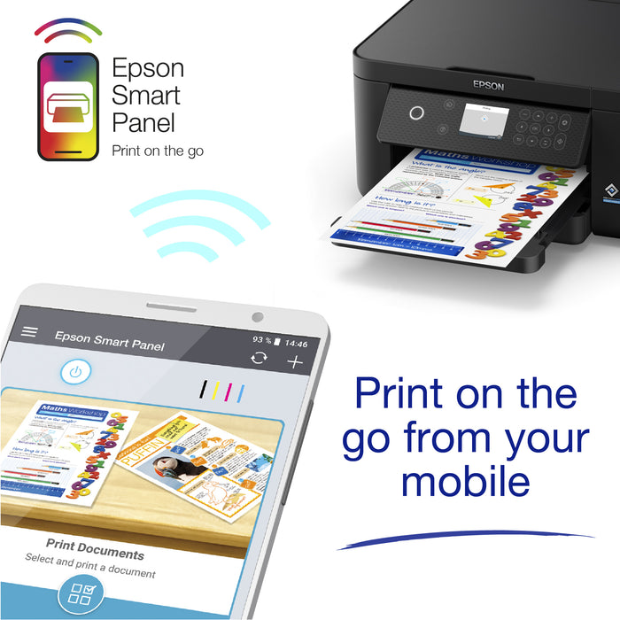Epson Expression Home XP-5200, Inkjet, Colour printing, 4800 x 1200 DPI, A4, Direct printing, Black