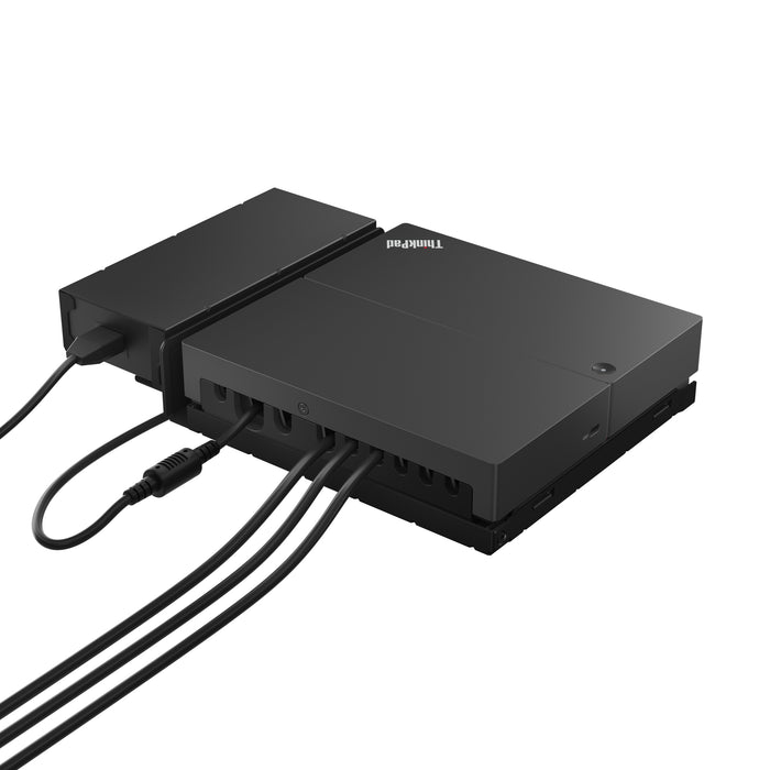Lenovo ThinkSmart SmartDock, Wired, USB 3.2 Gen 2 (3.1 Gen 2) Type-C, 60 W, 100,1000 Mbit/s, Black, 3840 x 2160 pixels