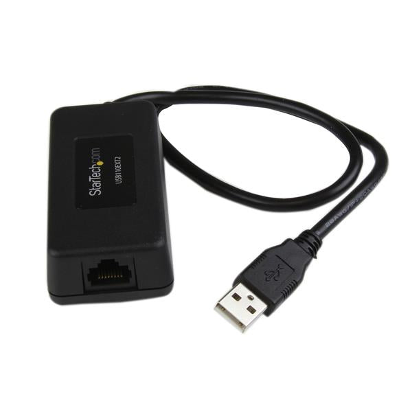StarTech.com 1 Port USB over Cat5 / Cat6 Ethernet Extender - up to 131ft (40m), Network transmitter & receiver, 40 m, 12 Mbit/s, Cat5, Cat6, Black, CE, FCC, REACH