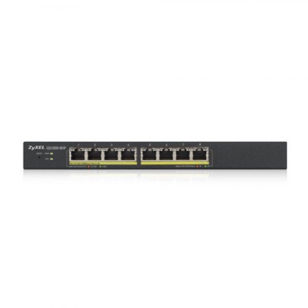 Zyxel GS1900-8HP v3 PoE, Managed, L2, Gigabit Ethernet (10/100/1000), Full duplex, Power over Ethernet (PoE)