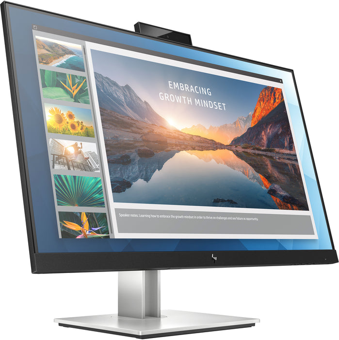 HP E24d G4 FHD USB-C Docking Monitor, 60.5 cm (23.8"), 1920 x 1080 pixels, Full HD, LED, 5 ms, Black, Silver