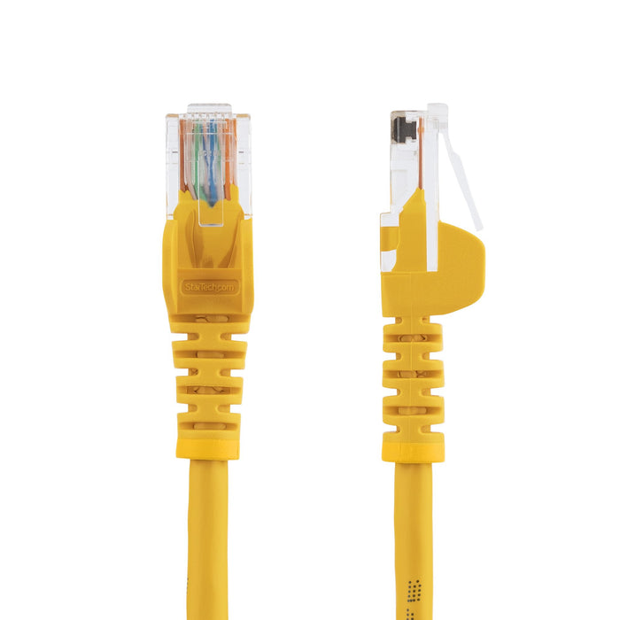 StarTech.com Cat5e Ethernet Patch Cable with Snagless RJ45 Connectors - 0.5 m, Yellow, 0.5 m, Cat5e, U/UTP (UTP), RJ-45, RJ-45, Yellow