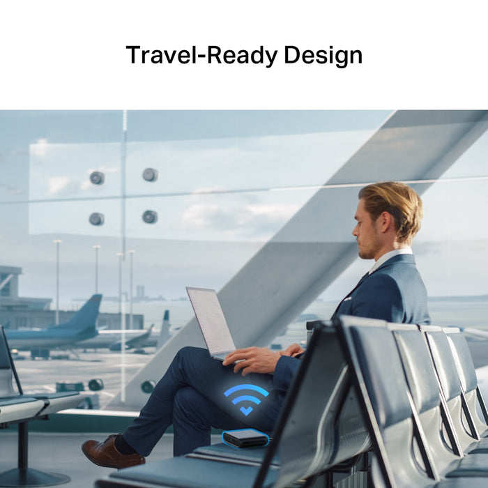 TP-Link AX1500 Wi-Fi 6 Travel Router, Wi-Fi 6 (802.11ax), Dual-band (2.4 GHz / 5 GHz), Ethernet LAN, Black, Portable router