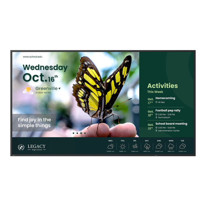 BenQ ST5504, Digital signage flat panel, 139.7 cm (55"), LCD, 3840 x 2160 pixels, 18/7