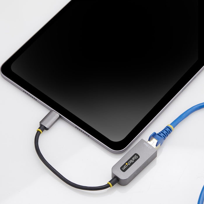 StarTech.com 2.5GbE USB-C to Ethernet Adapter, NBASE-T NIC, USB 3.0 Type-C 2.5/1G Multi Speed Network, Thunderbolt Compatible, Windows & Mac, Wired, USB Type-C, Ethernet, 5000 Mbit/s, Grey