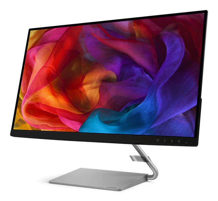 Lenovo Q27Q-1L, 68.6 cm (27"), 2560 x 1440 pixels, 2K Ultra HD, LED, 6 ms, Black, Grey