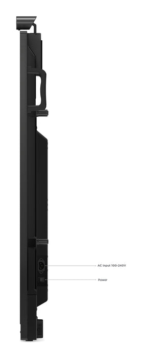 Lenovo ThinkVision T65, 165.1 cm (65"), 3840 x 2160 pixels, 4K Ultra HD, LED, 8 ms, Black