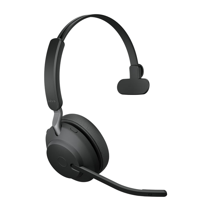 Jabra Evolve2 65 USB-C UC Mono - Black, Wireless, Office/Call center, 20 - 20000 Hz, 99.2 g, Headset, Black