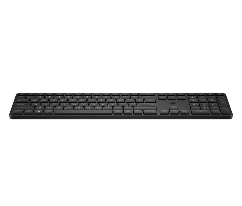 HP 455 Programmable Wireless Keyboard, Full-size (100%), Wireless, RF Wireless, Membrane, Black