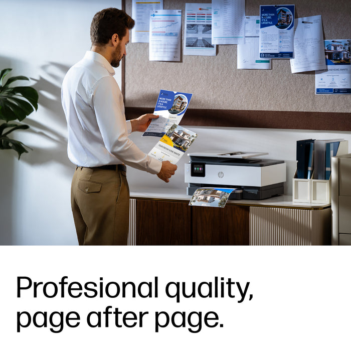 HP OfficeJet Pro 8125e Wireless All-in-One Color Printer, Instant Ink; Two-sided printing, Thermal inkjet, Colour printing, 4800 x 1200 DPI, A4, Direct printing, Blue